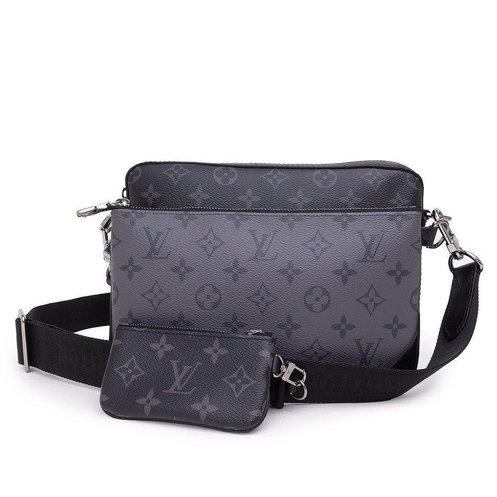 Monogram Eclipse Trio Messenger Shoulder Crossbod… - image 1